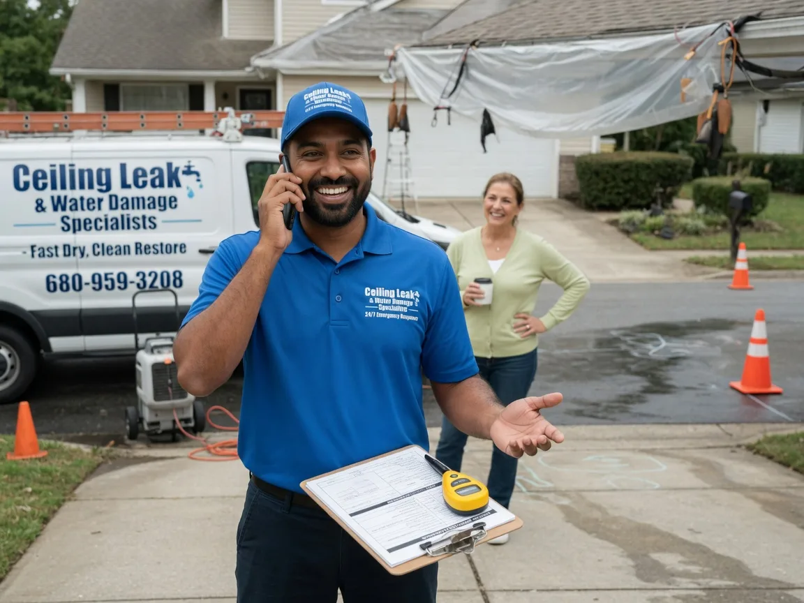 Ceiling Leak Cleanup Wamego, KS FAQs